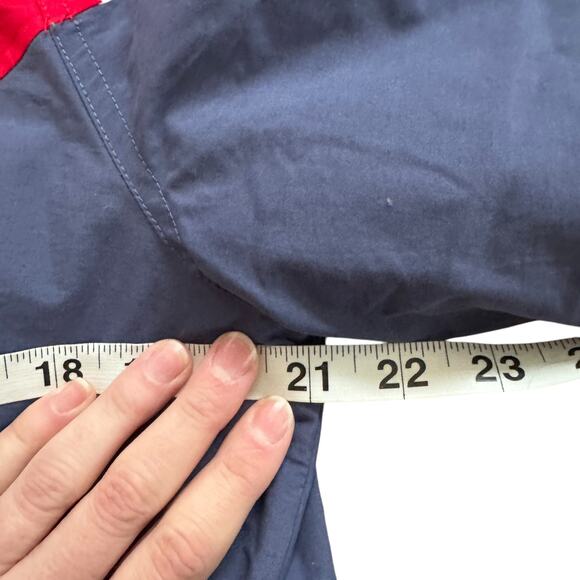 The Great. x Eddie Bauer The Hooded Parka Red Navy Colorblock - Picture 9 of 11